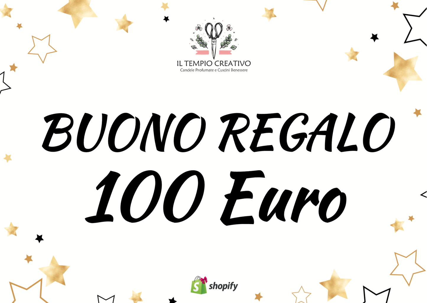 Carta o Buono regalo, gift card da utilizzare sul sito Il Tempio Creativo