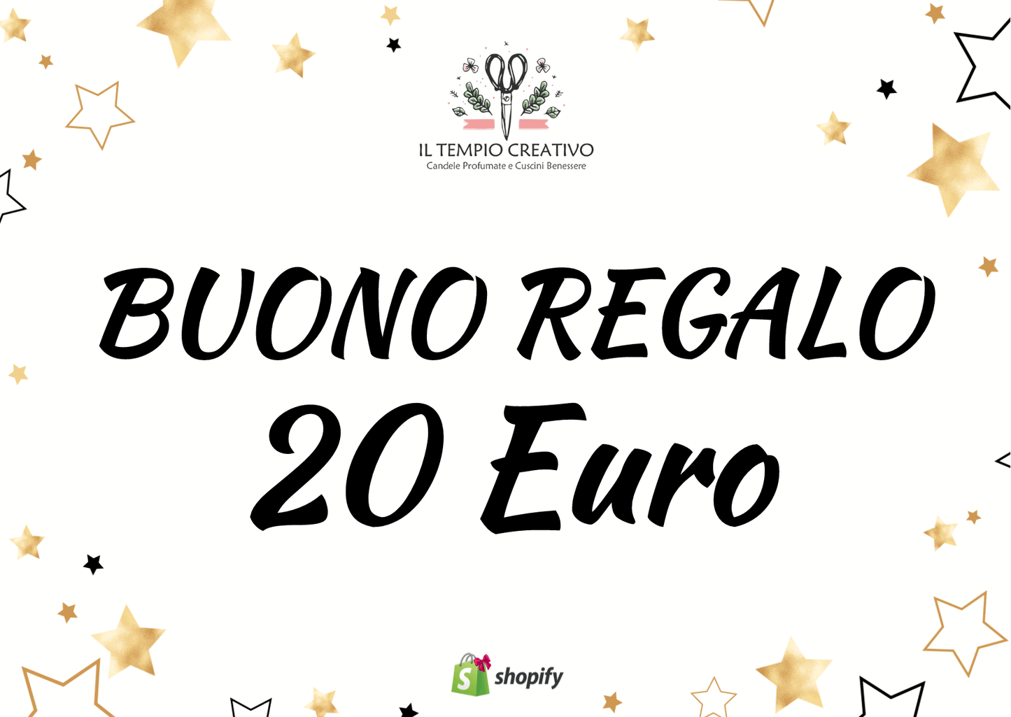 Carta o Buono regalo, gift card da utilizzare sul sito Il Tempio Creativo