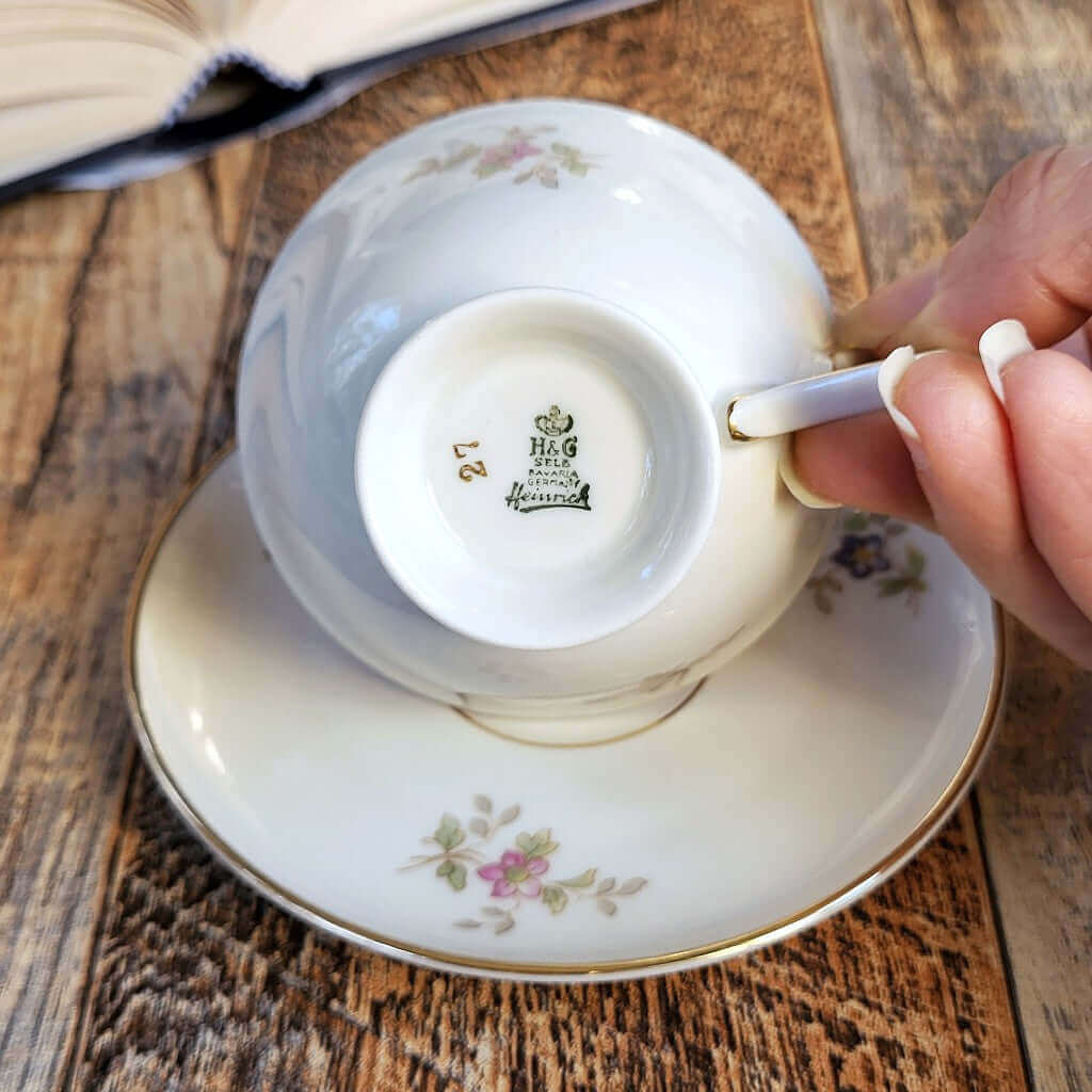 Timbro di certificato di garanzia originale Tazzina Bavaria Heinrich.