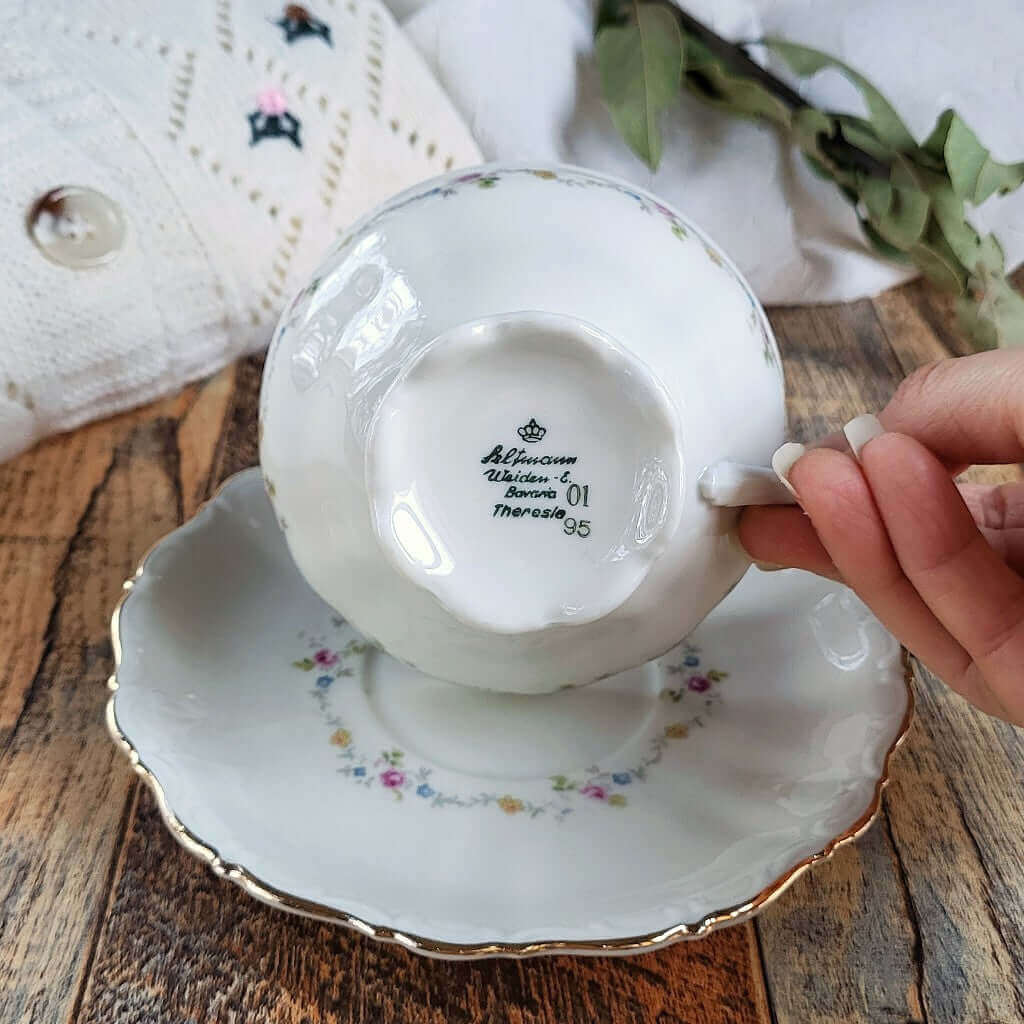 Timbro di certificato di garanzia originale Tazza Bavaria Seltman.