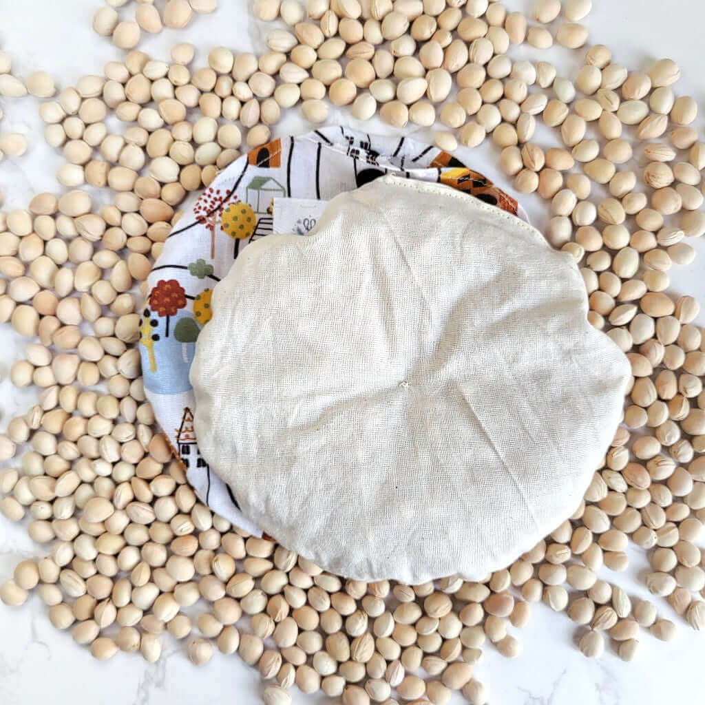 Cuscino rilassante per bimbi bambini in puro cotone 100%, sfoderabile e lavabile, con noccioli di ciliegia