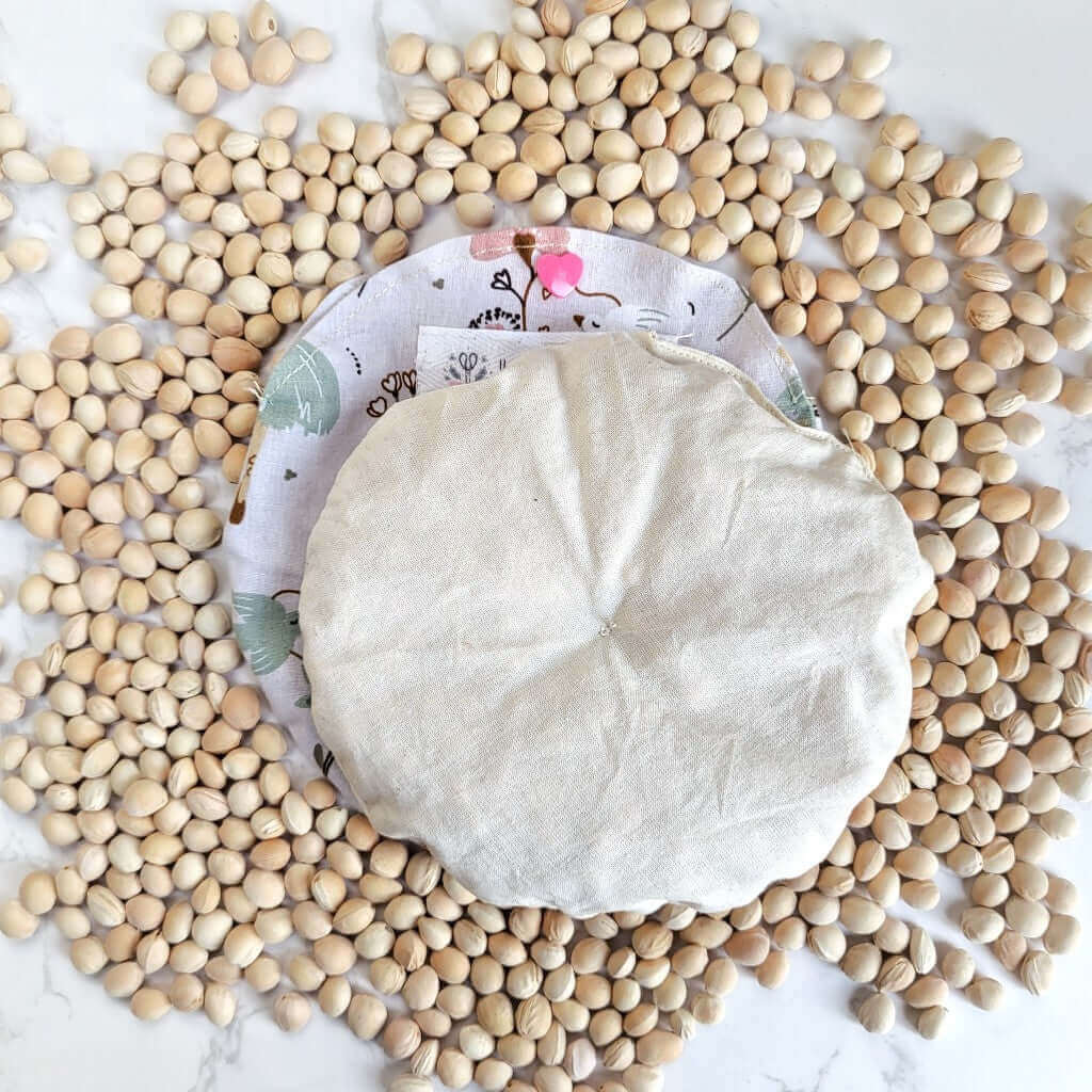 Cuscino rilassante per bimbi bambini in puro cotone 100%, sfoderabile e lavabile, con noccioli di ciliegia