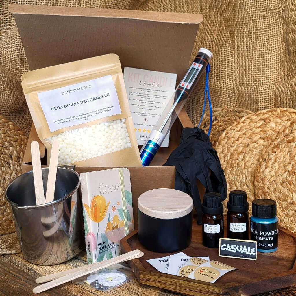Kit Candele Profumate Cera di Soia