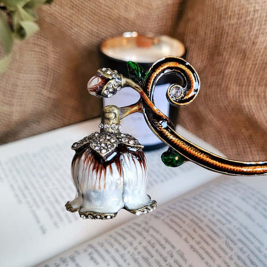 Snuffer spegni fiamma vintage antico e retrò campanella maggiore e brillanti per una buona e corretta cura della candela profumata.