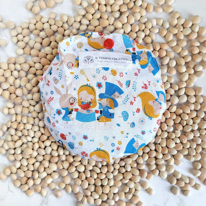 Cuscino termico per coliche bimbi bambini neonati e neo mamme, in puro cotone 100%, sfoderabile e lavabile, con noccioli di ciliegia