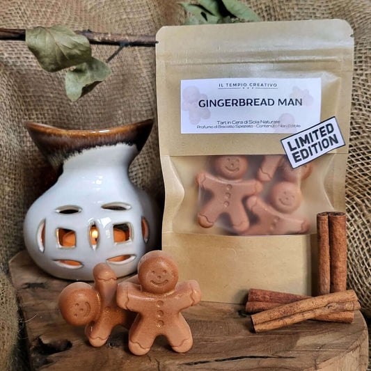 Tart profumate in cera di soia a forma di Gingerbread Man